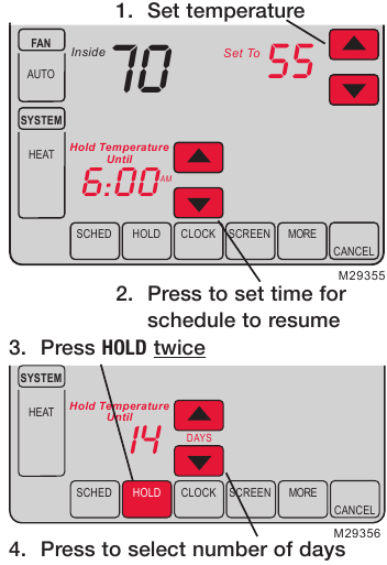 Using the Vacation hold feature