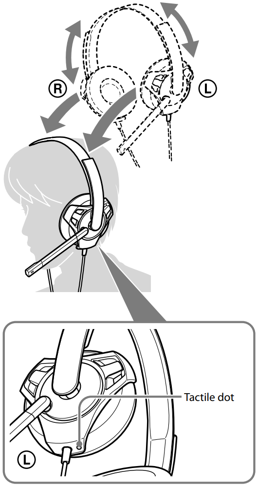 How to use - Step 2 - Adjust the headset band