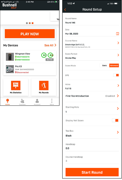 Bushnell GOLF Wingman View - Bluetooth Speaker with Audible/Viewable