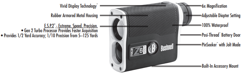 Bushnell Tour Z6 Jolt Slope - Laser Rangefinder Manual | ManualsLib