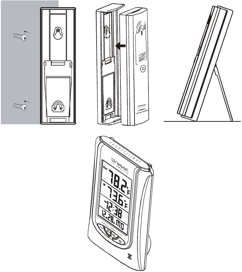Oregon Scientific IWA80055 Wireless Thermo Clock Manual ManualsLib