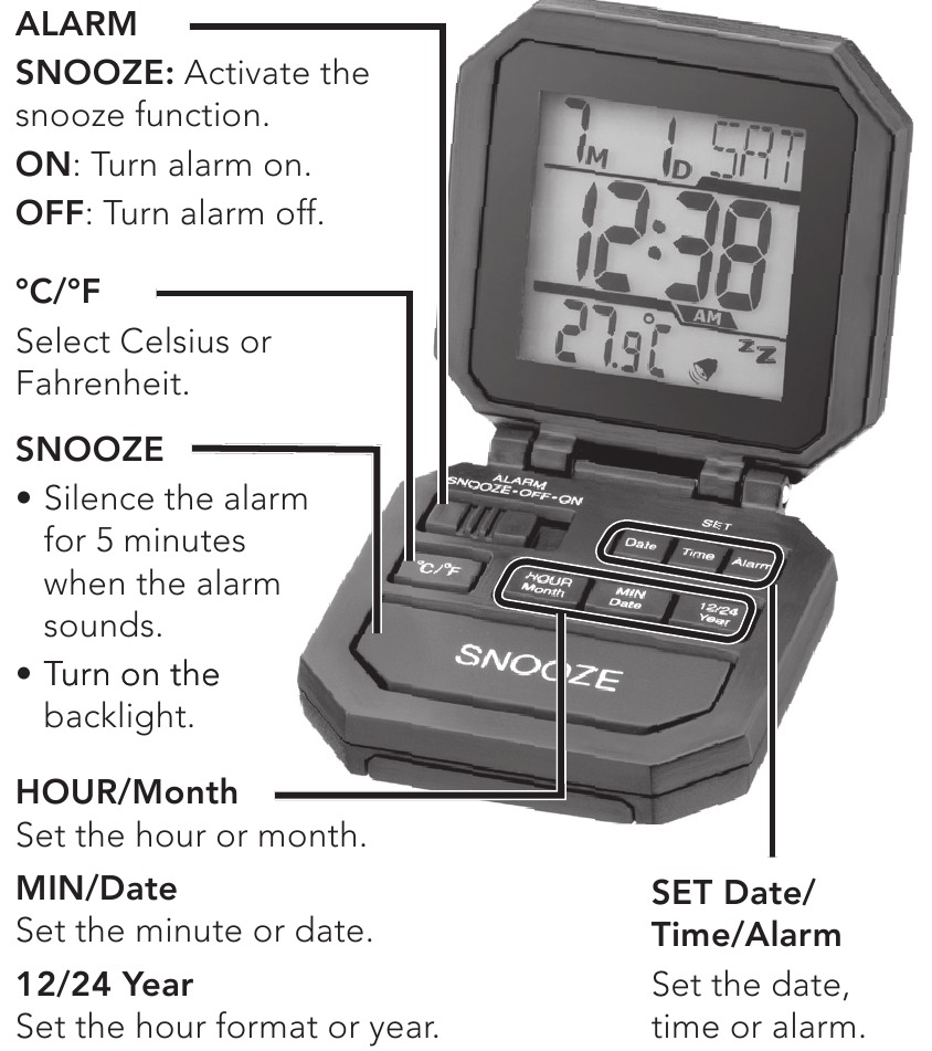 Radio Shack 63251 Travel Alarm Clock Manual ManualsLib