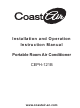 Coast-Air CEPH-121B Installation And Operation Instruction Manual