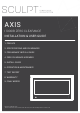 Sculpt I1000IB ZERO CLEARANCE Installation & User Manual