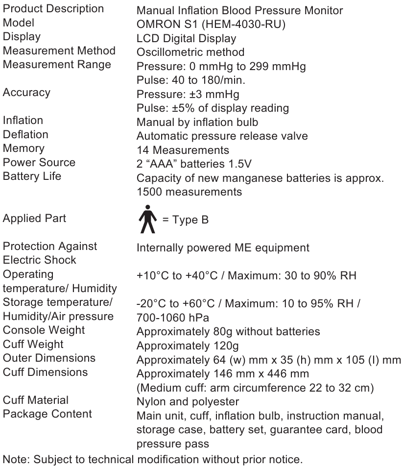 Technical Data