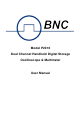 BNC P2016 User Manual