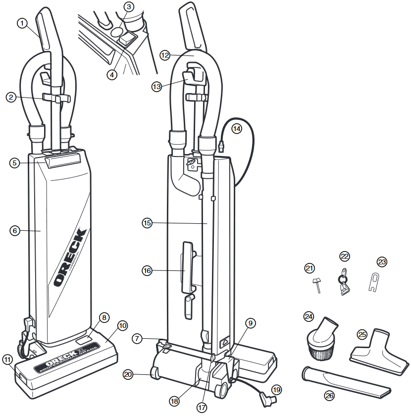 Oreck XL UPRO14T Commercial Pro 14 Vacuum Manual ManualsLib
