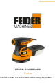 Feider Machines FPO350 Original Instructions Manual