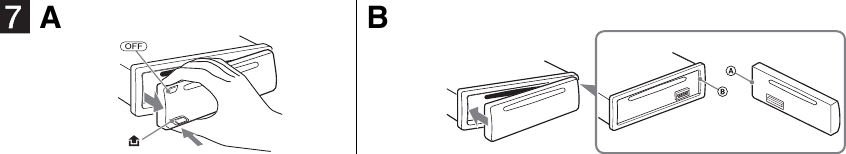 How to detach and attach the front panel