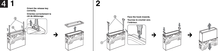 Removing the protection collar and the bracket