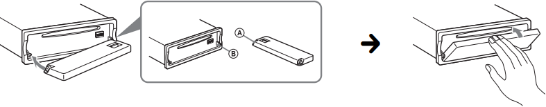 How to detach and attach the front panel 