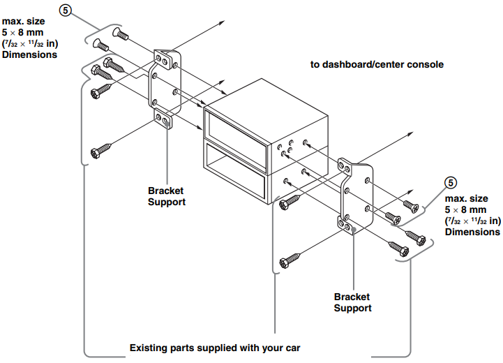 Mounting the unit in a Japanese car - NISSAN