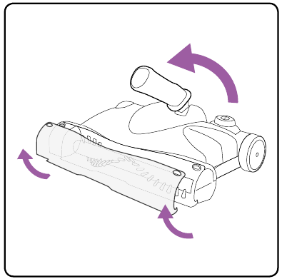 Handheld use and stair cleaning - Step 1