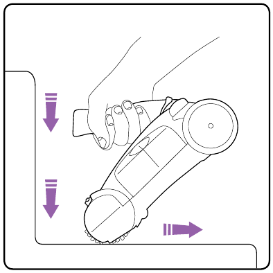 Handheld use and stair cleaning - Step 2