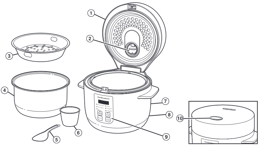 Hamilton Beach 37561 - Multi-Function Rice Cooker Manual | ManualsLib