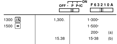 CALCULATION EXAMPLES - PERCENT CHANGE