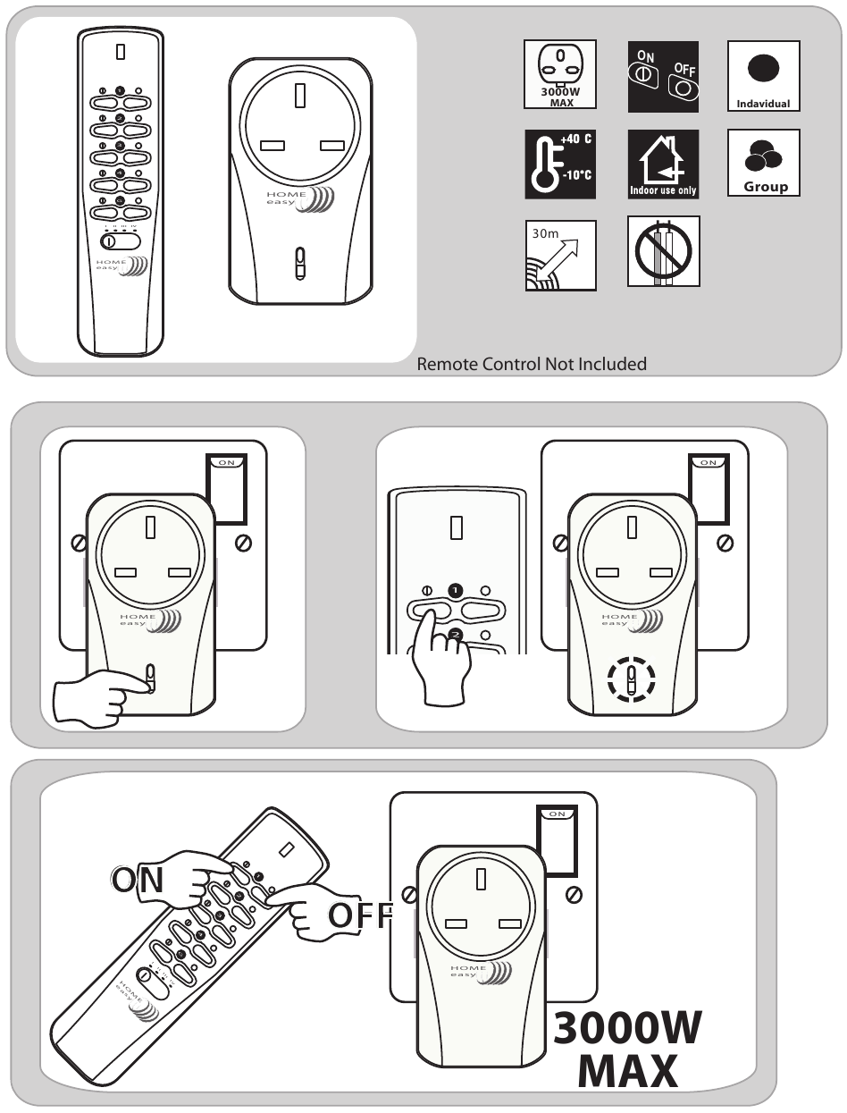 Byron Home Easy HE302 Additional Remote Socket Manual ManualsLib
