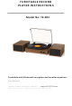 AUDMIC TE-003 Instructions Manual