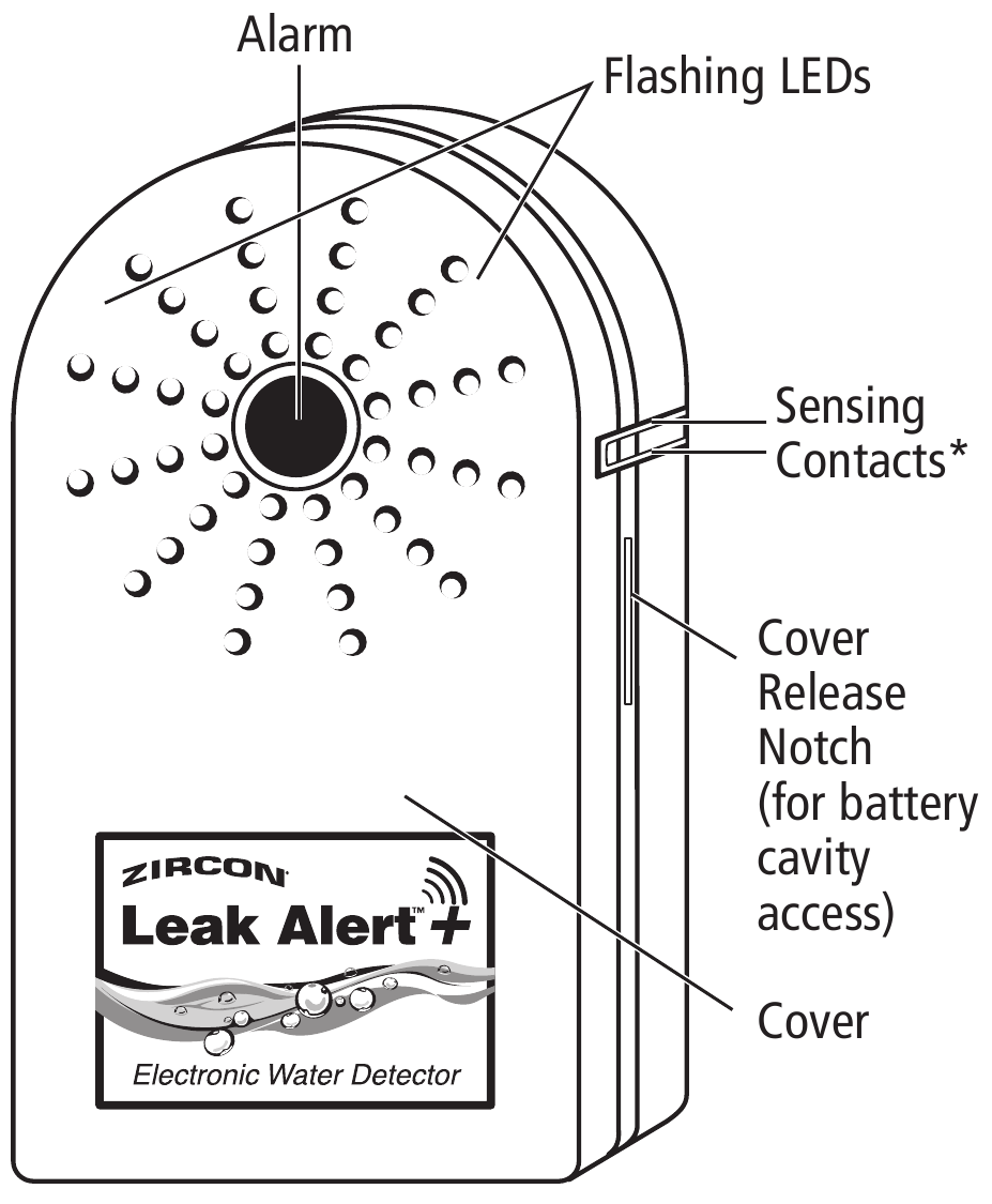 Zircon Leak Alert + Electronic Water Detector Manual ManualsLib