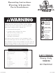 Cornwell Tools CAT-190AH Operating Instructions