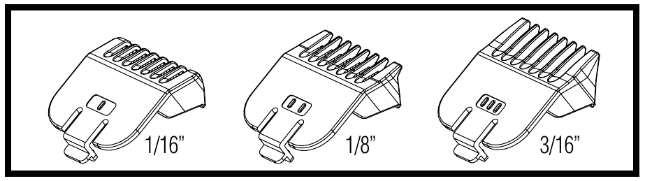 Wahl All In One Hair Trimmer Operating Instructions ManualsLib   Wahl All In One Three Trimming Attachments E9dd1 