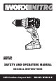 Worx Nitro WX352.X Safety And Operating Manual