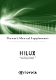 Toyota HILUX Owner's Manual Supplement