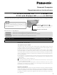 Panasonic CF-28 Supplementary Instructions Manual