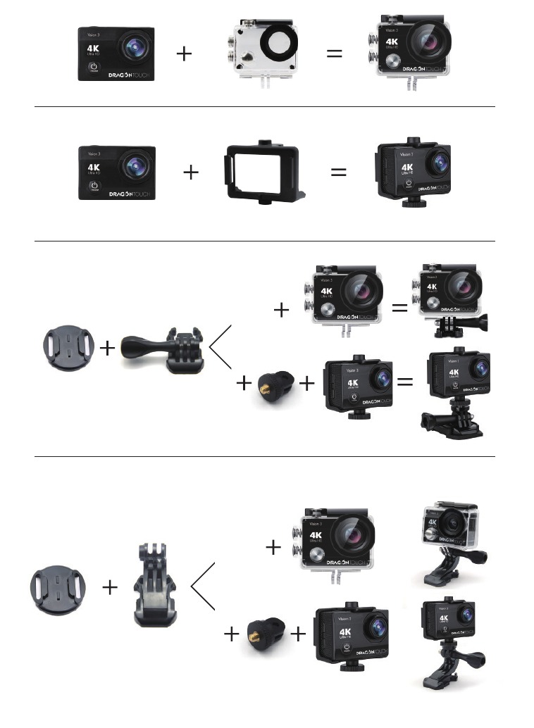 Dragon Touch Vision 3 - Action Camera Manual | ManualsLib
