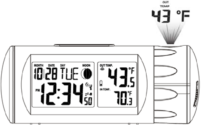 La Crosse 616-143 - Atomic Projection Alarm With Temperature Manual ...