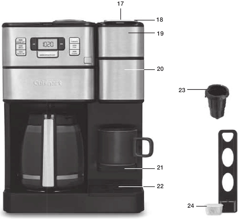 Cuisinart SSGB1 Series Coffee Center GRIND & BREW PLUS Manual