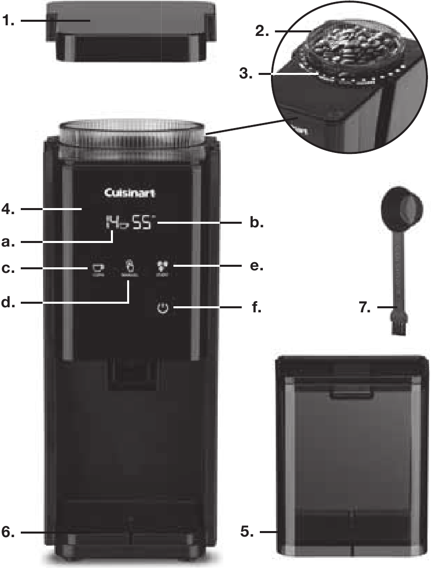 Cuisinart DBMT10 Series Touchscreen Burr Grinder Manual ManualsLib