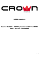 Crown Micro Xavier-1200VA-MPPT User Manual