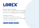 Lorex U855AA Series Quick Start Manual