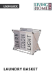 LIVING AND HOME LAUNDRY BASKET User Manual