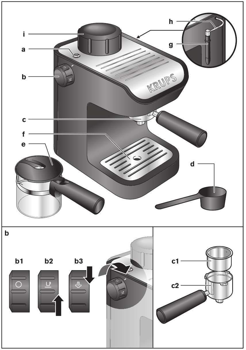 KRUPS XP 1020 Cappuccino Coffee Maker Manual ManualsLib