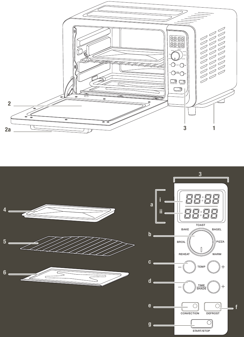 KRUPS OK505D51 Convection Toaster Oven with Digital Controls Manual