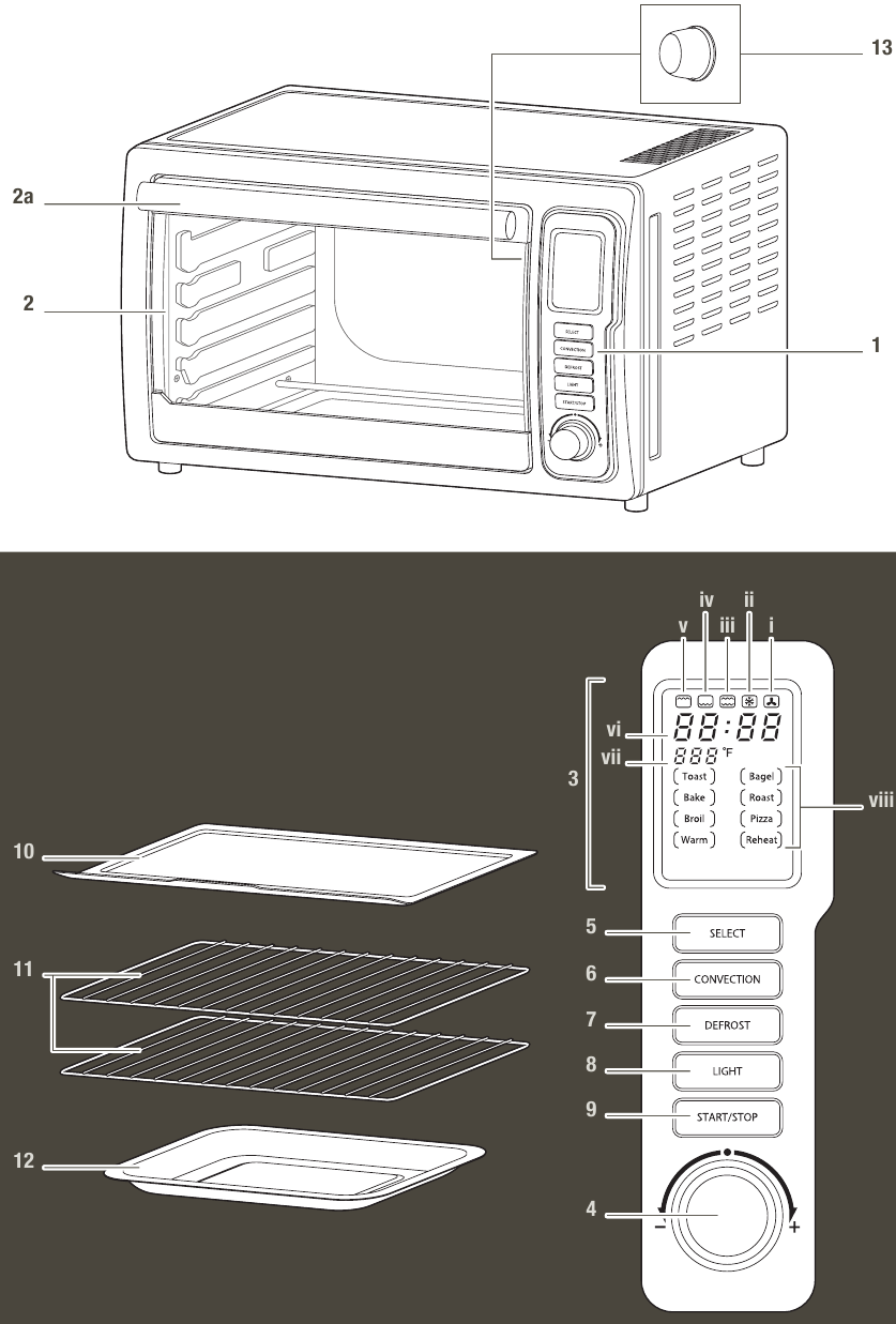 KRUPS OK710D51 Deluxe Toaster Oven with Convection Heating Manual