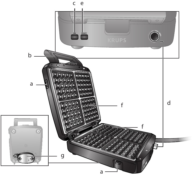 KRUPS GQ502 Belgian Waffle Maker Manual ManualsLib