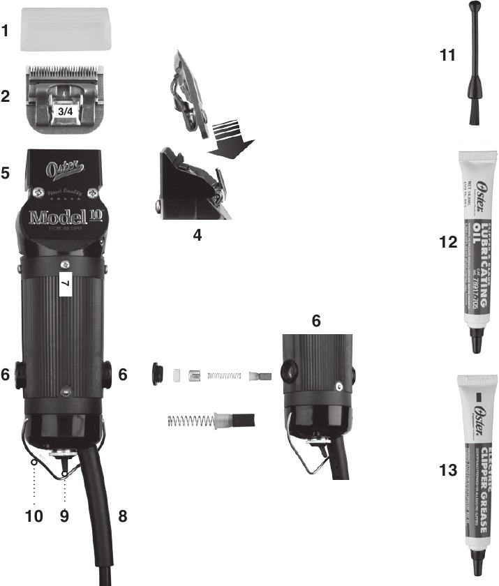 Oster 1076010 HeavyDuty Detachable Blade Clipper Manual ManualsLib