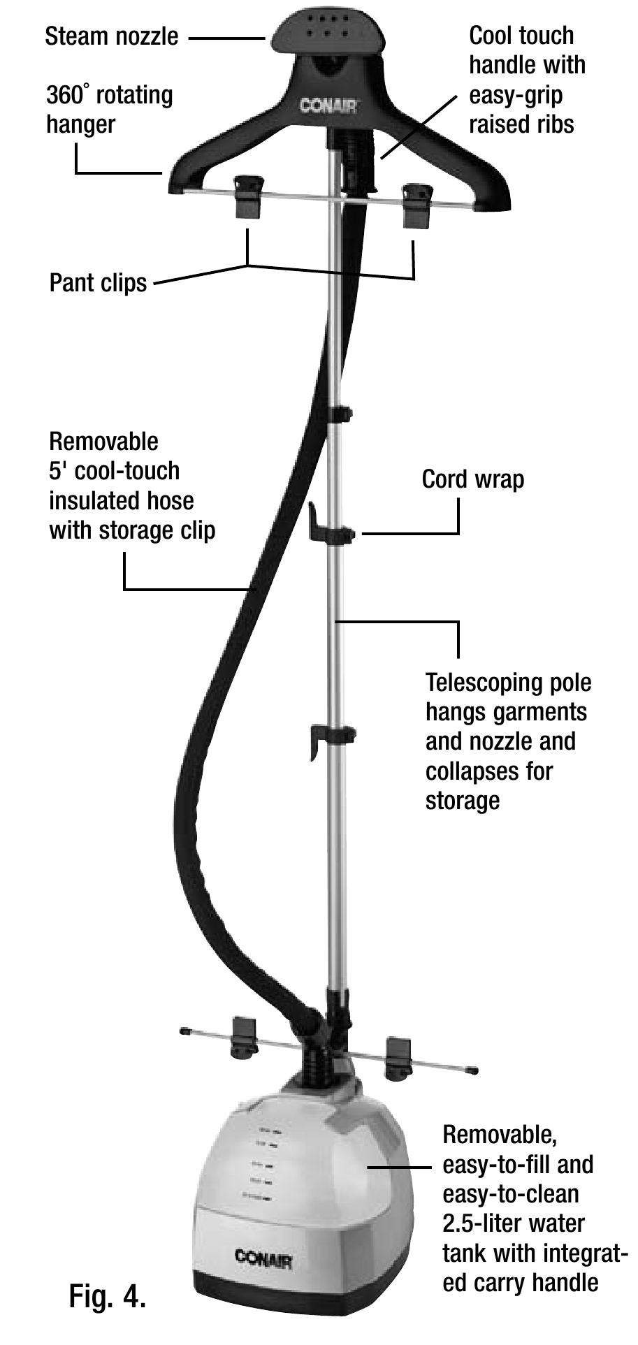 Conair ULTIMATE GS28, GS28L Fabric Steamer Manual ManualsLib