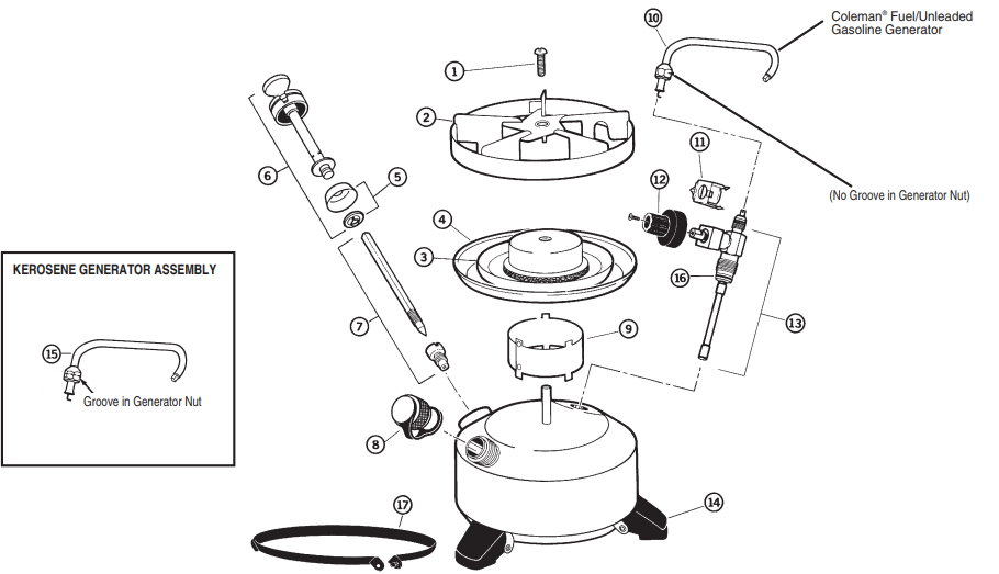 Coleman Exponent M550B725 Stove Manual ManualsLib   Coleman Exponent M550b725 Parts List 41a21 