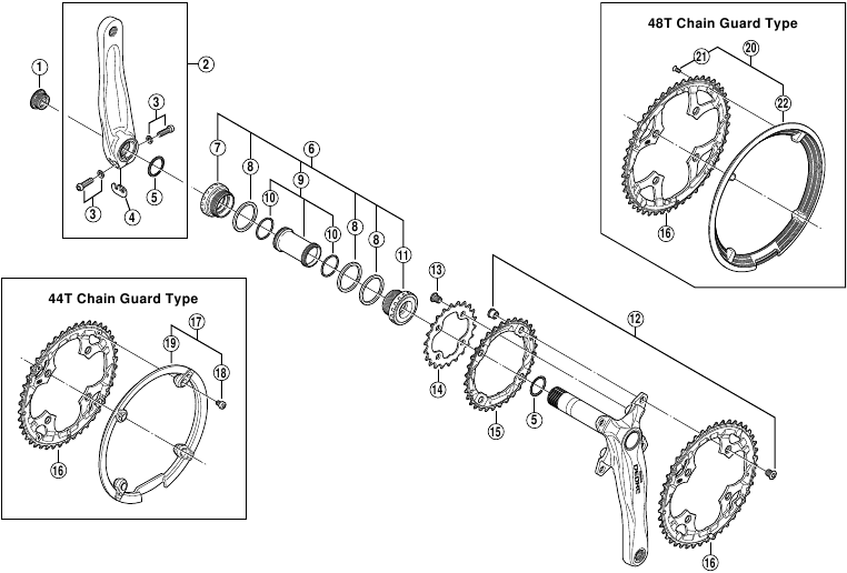 Shimano FC-M590-S, FC-M590-L, FC-M590 - Front Chainwheel Manual ...