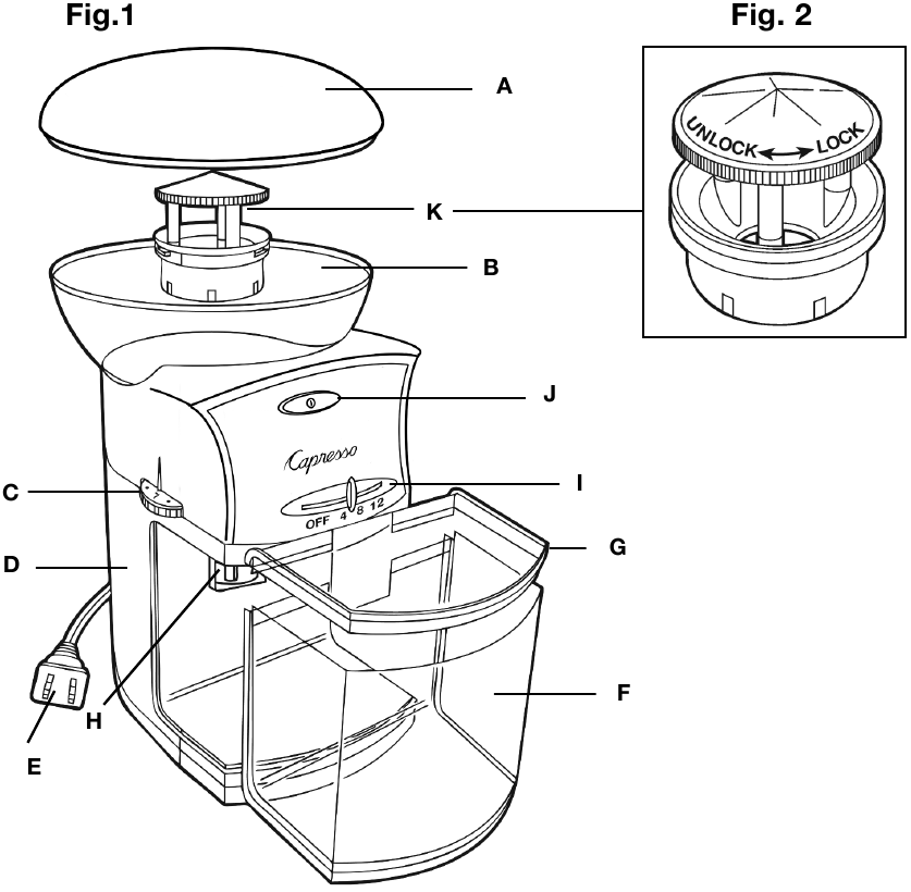 Capresso 559 Coffee Burr Grinder Manual ManualsLib