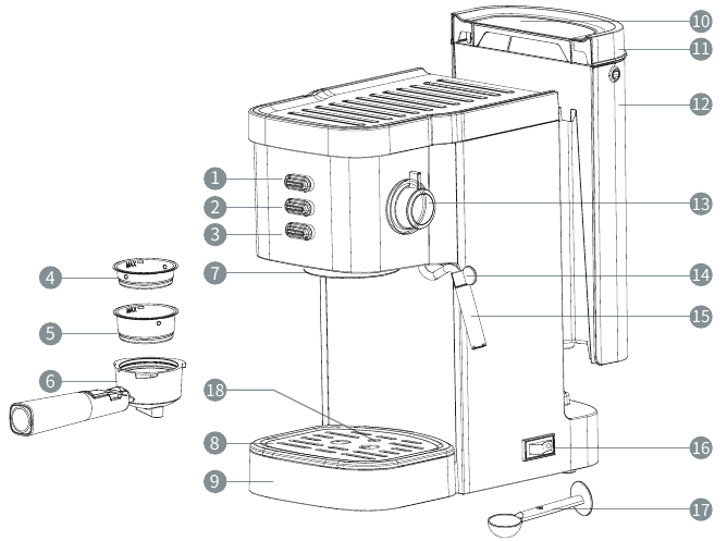 Gevi GECME022-U - Coffee Maker Manual | ManualsLib