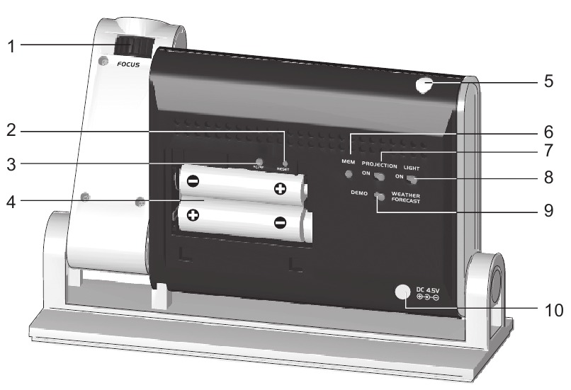 Oregon Scientific BAR339PA RadioControlled Projection Clock Manual