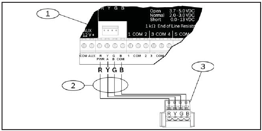 Bosch B921C Two Line Capactive Keypad Installation Guide