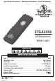 Cornwell Tools CTGAL350 Operating Instructions Manual