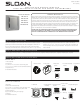 Sloan TruFlush TRF 156-1.28 Installation Instructions