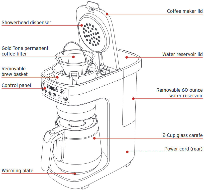 Instant Pod Infusion Brew Plus 12Cup Coffee Maker 140009701 Manual